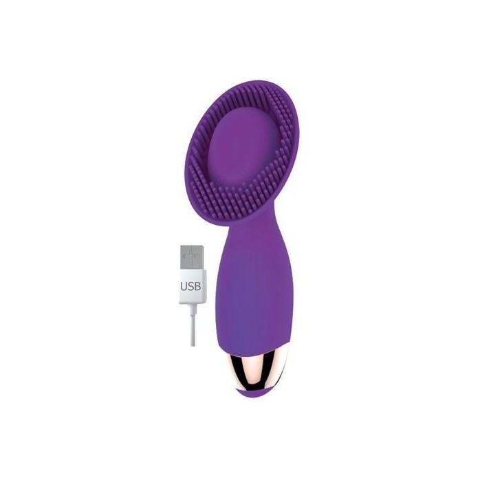 Фиолетовый фантазийный вибромассажер с 10 режимами вибрации - SWEET TOYS