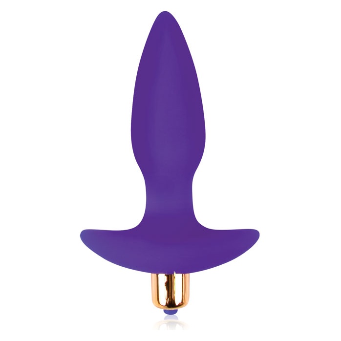 Фиолетовая коническая анальная пробка Sweet Toys - 10,5 см - SWEET TOYS