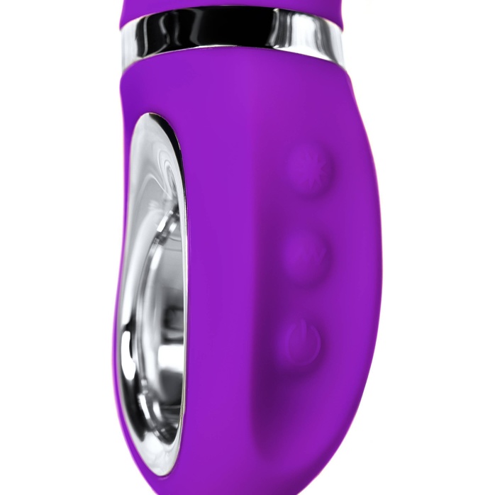 Фиолетовый вибратор PILO с wow-режимом - 20 см. Фотография 7.