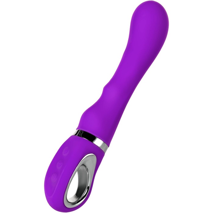 Фиолетовый вибратор PILO с wow-режимом - 20 см