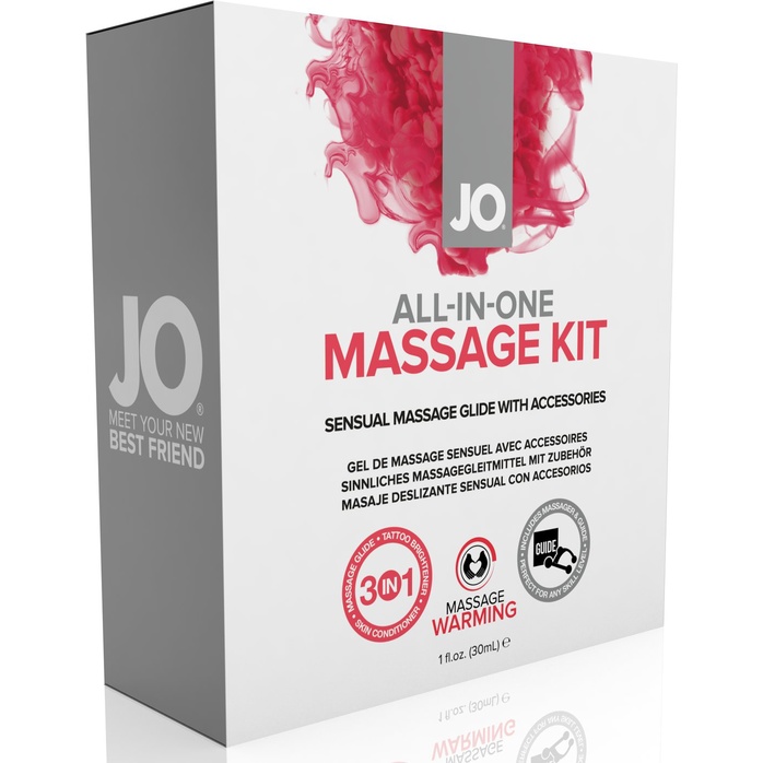 Подарочный набор для массажа All in One Massage Kit - JO ALL-IN-ONE Massage Glide
