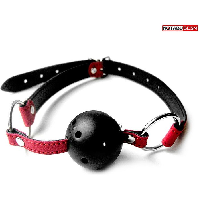 Красно-черный кляп-шарик Ball Gag - NOTABU