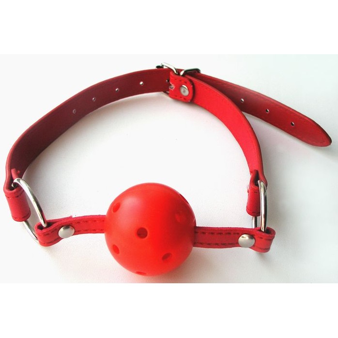 Красный пластиковый кляп-шарик Ball Gag - NOTABU