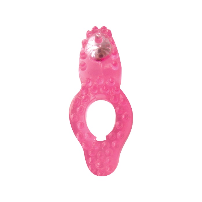 Розовое эрекционное кольцо Super Stretchy Cockring - M.E.D.