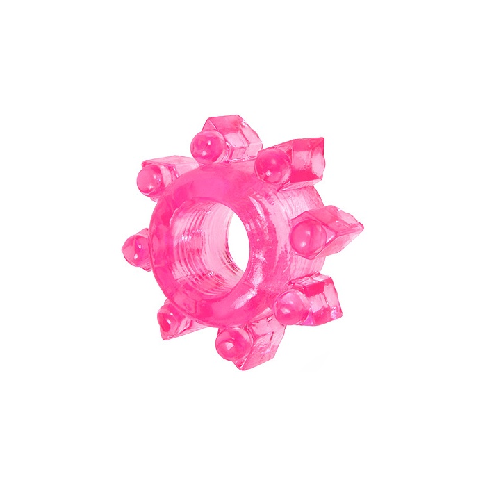 Розовое эрекционное кольцо Cockring star - EROWOMAN-EROMAN