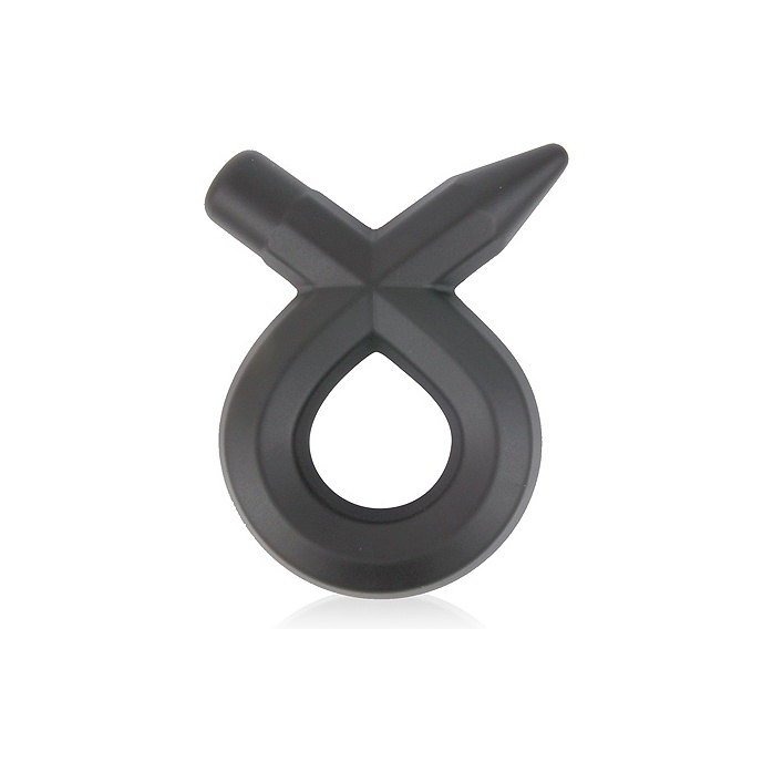 Черное силиконовое эрекционное кольцо Sex Expert - SEX EXPERT