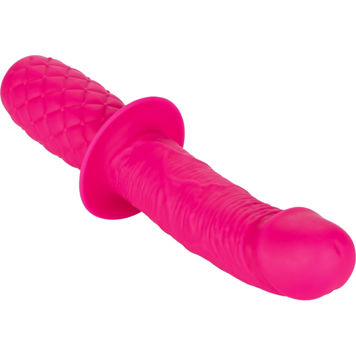 Розовый стимулятор Silicone Grip Thruster. Фотография 4.