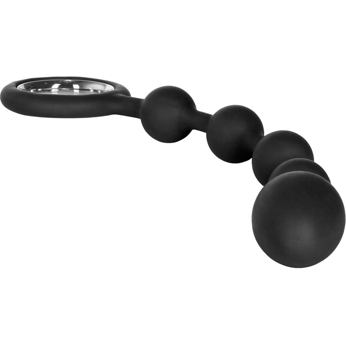 Черная анальная цепочка Booty Climaxer - 20,25 см - Booty Call. Фотография 2.
