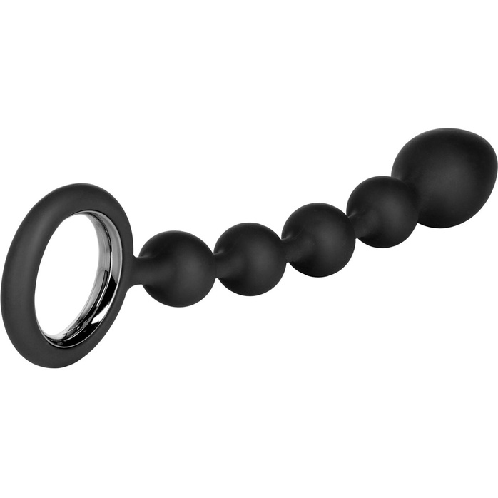 Черная анальная цепочка Booty Climaxer - 20,25 см - Booty Call. Фотография 3.