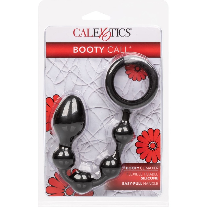 Черная анальная цепочка Booty Climaxer - 20,25 см - Booty Call. Фотография 4.