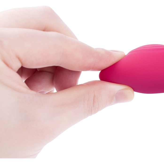 Ярко-розовый G-стимулятор IRIS Clitoral G-spot Vibrator - 18 см. Фотография 6.