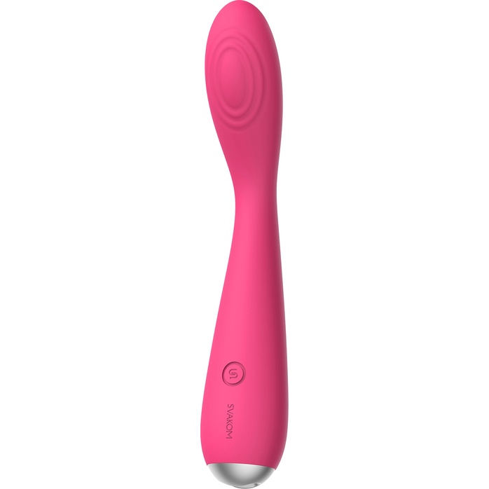 Ярко-розовый G-стимулятор IRIS Clitoral G-spot Vibrator - 18 см