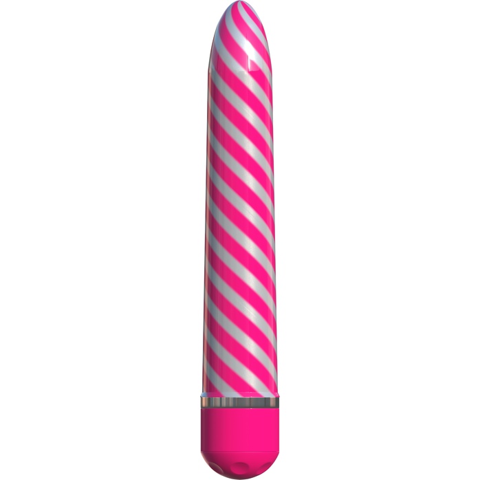 Розовый вибратор Sweet Swirl Vibrator - 21,3 см - Classix