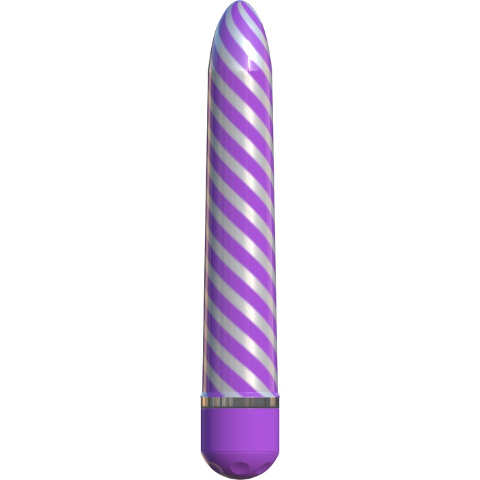 Фиолетовый вибратор Sweet Swirl Vibrator - 21,3 см - Classix