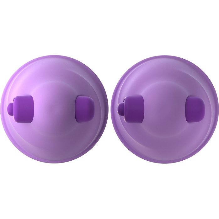 Фиолетовые виброприсоски-стимуляторы на соски Vibrating Nipple - Fantasy For Her. Фотография 3.