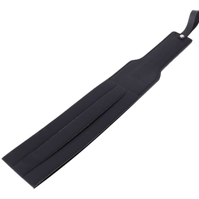 Черная удлиненная гладкая шлепалка - 37 см - NOTABU