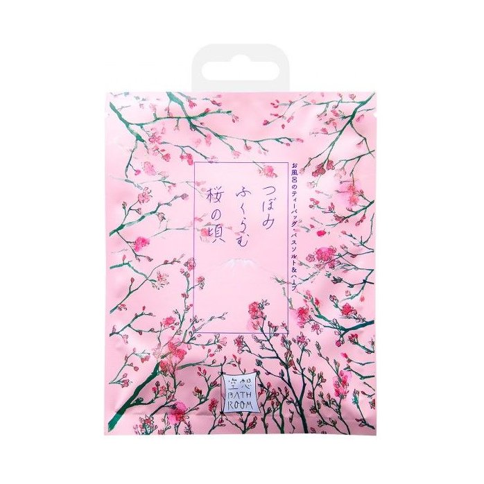 Соль-саше для ванн Цветущие бутоны сакуры с ароматом сакуры - 30 гр