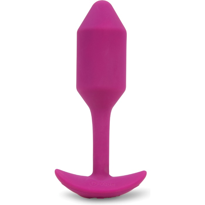 Розовая пробка для ношения с вибрацией Snug Plug 2 - 11,4 см. Фотография 2.