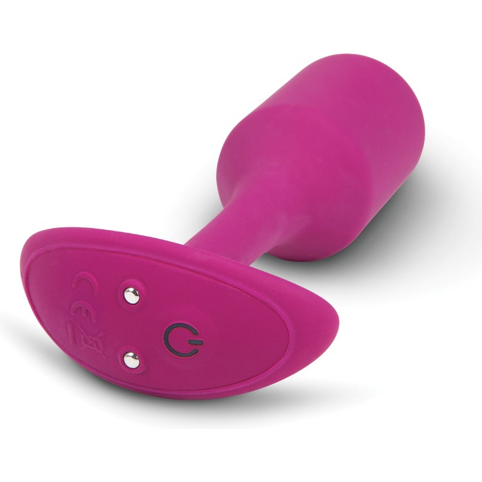 Розовая пробка для ношения с вибрацией Snug Plug 2 - 11,4 см. Фотография 4.
