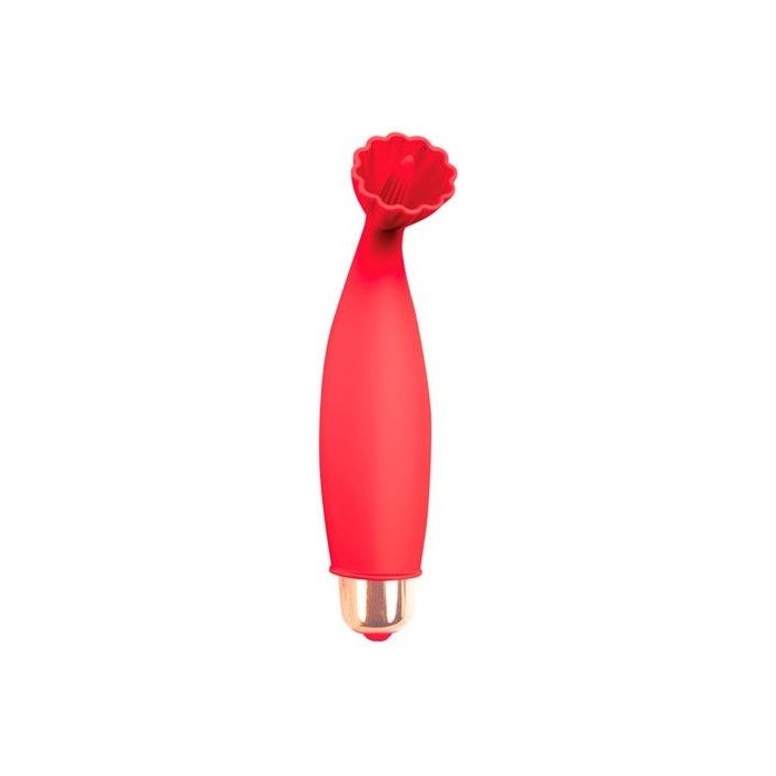 Красный клиторальный стимулятор - 10,5 см - SWEET TOYS