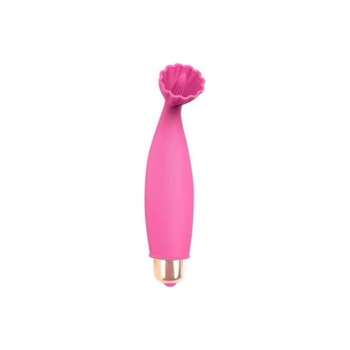 Розовый клиторальный стимулятор - 10,5 см - SWEET TOYS
