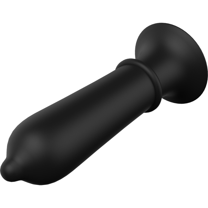 Черный вибромассажер для анальной стимуляции TORPEDO PLUG - 11,2 см - Cheeky Love. Фотография 4.