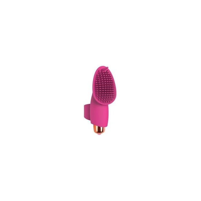 Розовый клиторальный вибромассажер с усиками - 9 см - SWEET TOYS