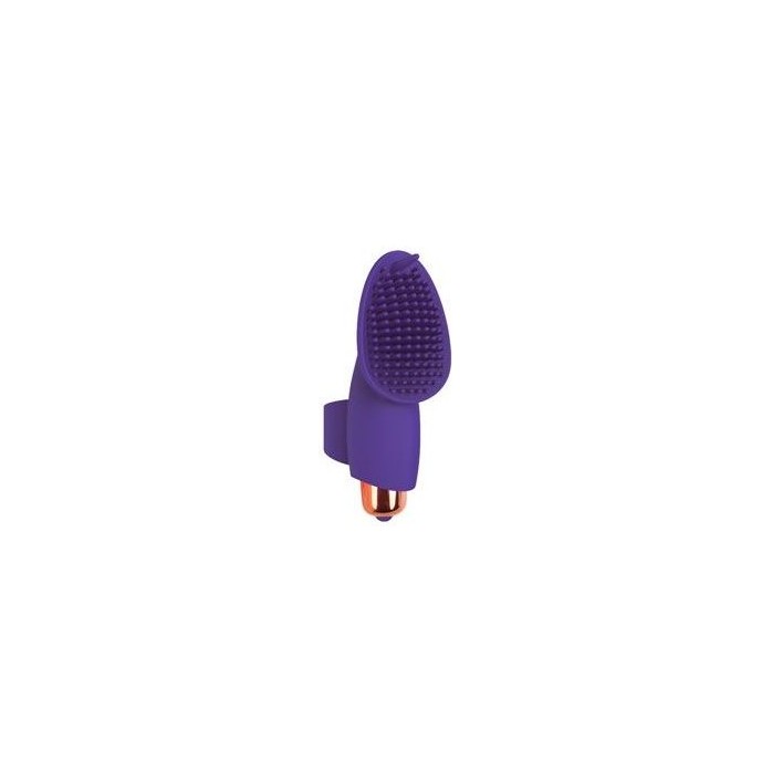 Фиолетовый клиторальный вибромассажер с усиками - 9 см - SWEET TOYS