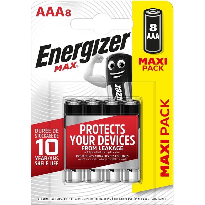 Батарейки Energizer MAX AAA/LR03 1,5V - 8 шт