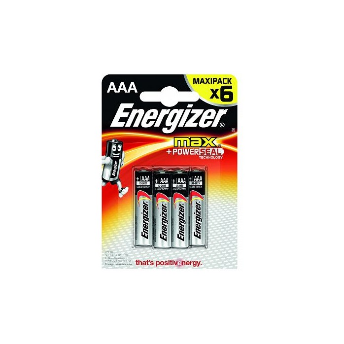 Батарейки Energizer MAX E92/AAA1,5V - 6 шт