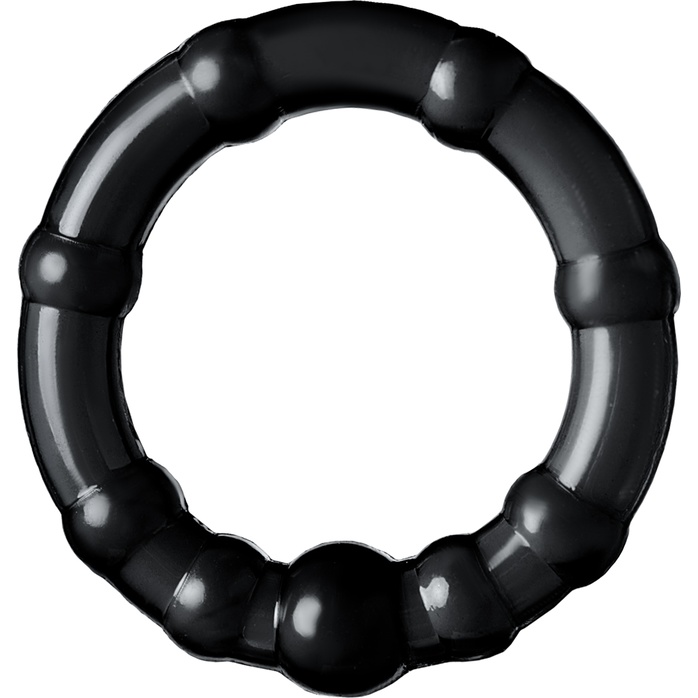 Набор из 3 черных силиконовых эрекционных колец разного размера. Фотография 3.