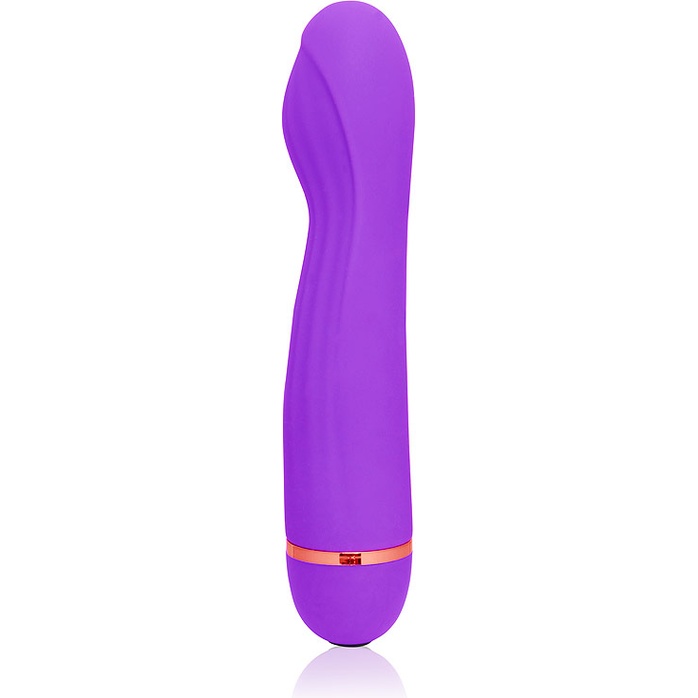 Фиолетовый вибромассажер с 20 режимами вибрации - 13,5 см