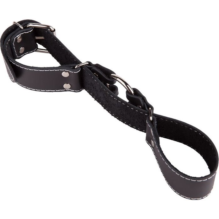 Кожаные ременные наручники - BDSM accessories. Фотография 5.