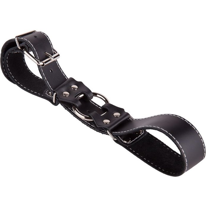 Кожаные ременные наручники - BDSM accessories. Фотография 7.