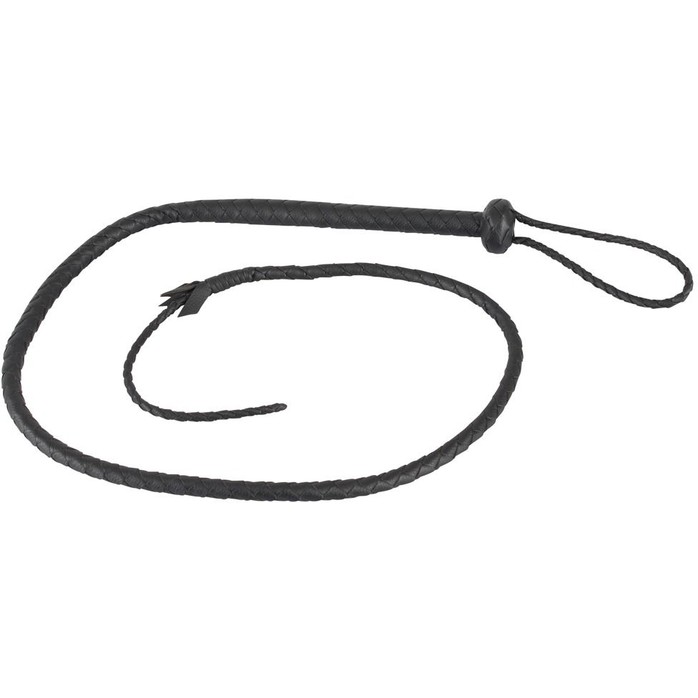 Черный кнут Le Single Tail с наконечником - 132 см - Zado