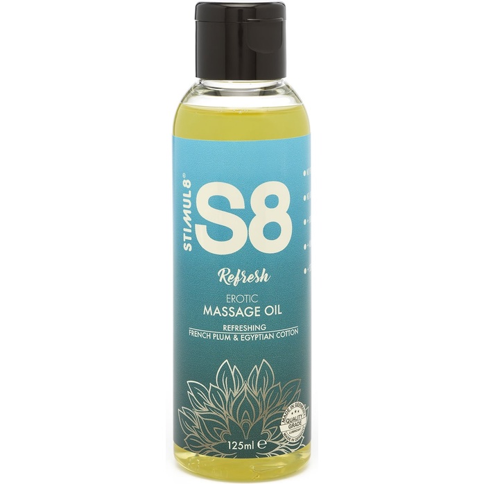 Массажное масло S8 Massage Oil Refresh с ароматом сливы и хлопка - 125 мл