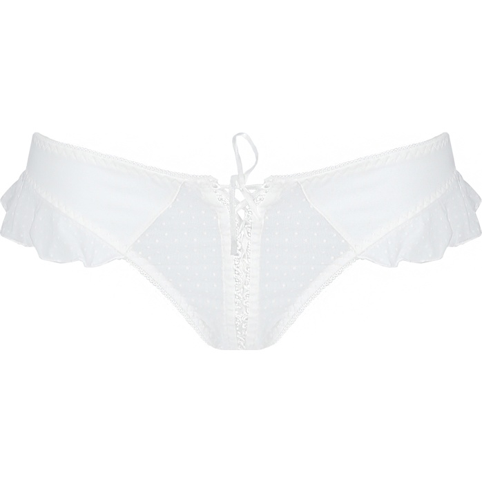 Трусики в мелкий горошек Fitin с декоративной шнуровкой. Фотография 3.