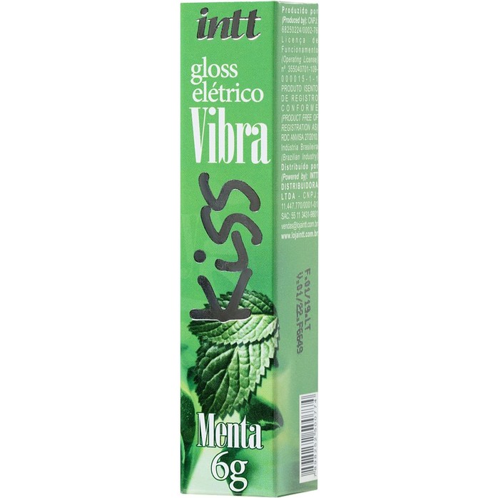 Блеск для губ GLOSS VIBE Mint с ароматом мяты и эффектом вибрации - 6 гр. Фотография 2.