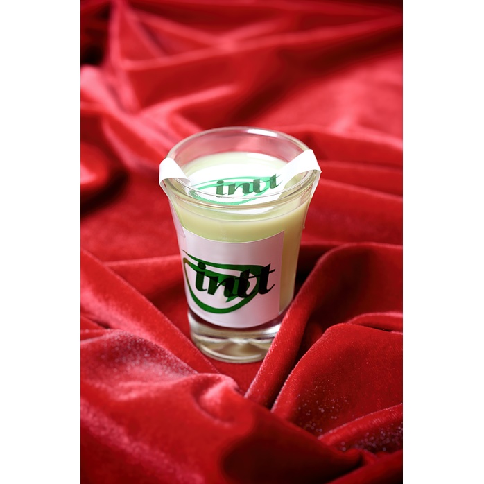 Массажная свеча для поцелуев Mint с ароматом мяты - 30 гр. Фотография 6.