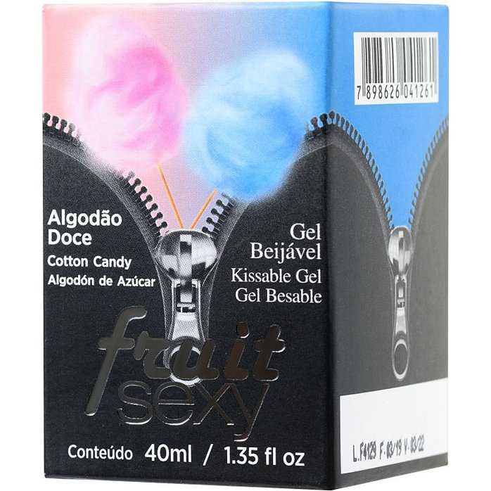 Массажное масло FRUIT SEXY Cotton Candy с ароматом сахарной ваты и разогревающим эффектом - 40 мл. Фотография 2.