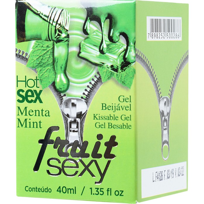 Массажное масло FRUIT SEXY Mint с ароматом мяты и разогревающим эффектом - 40 мл. Фотография 5.