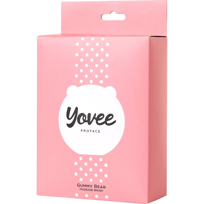 Розовый силиконовый массажер для лица Yovee Gummy Bear - Yovee. Фотография 10.