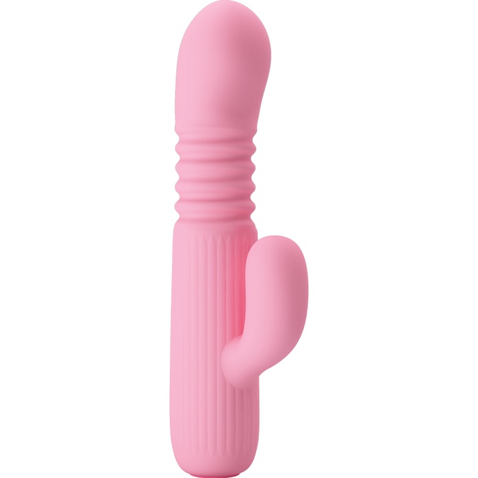 Нежно-розовый фрикционный вибратор Leopold - 15,5 см - Pretty Love