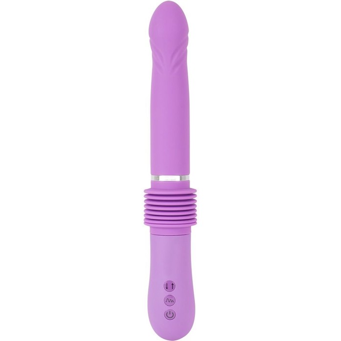 Фиолетовый вибратор Push it с возвратно-поступательными движениями - You2Toys