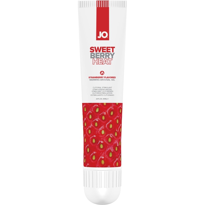 Стимулирующий клиторальный гель со вкусом клубники JO Sweet Berry Heat - 10 мл - JO Clitoral Gels