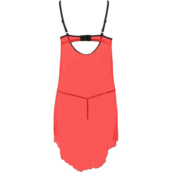 Пикантная полупрозрачная сорочка Cherry с открытым лифом. Фотография 4.