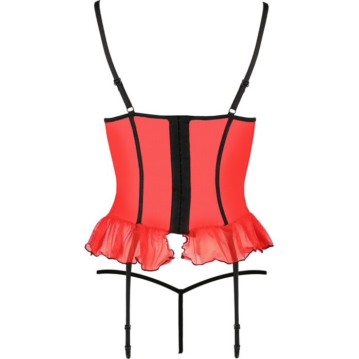 Пикантный полупрозрачный корсаж Cherry с открытым лифом. Фотография 4.
