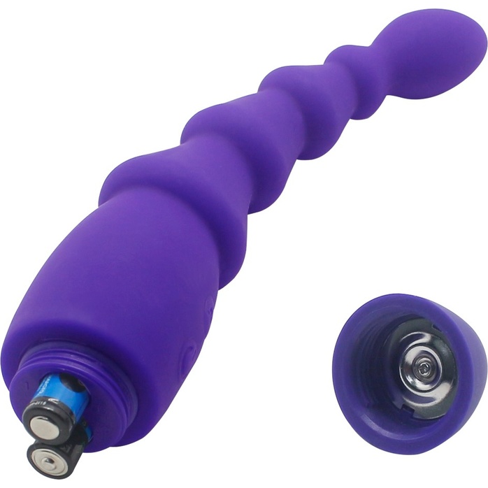 Фиолетовый анальный вибростимулятор Evil Teaser - 19 см. Фотография 5.