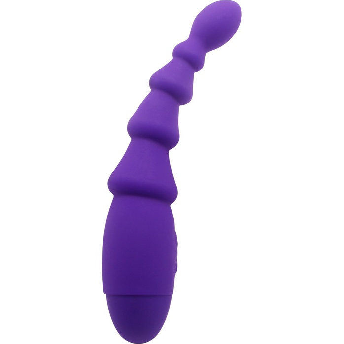 Фиолетовый анальный вибростимулятор Evil Teaser - 19 см