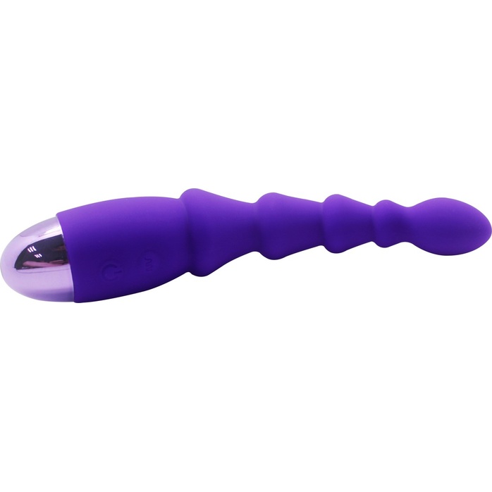 Фиолетовый анальный вибростимулятор Evil Teaser - 19,5 см. Фотография 4.